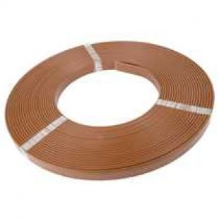 Brown PVC Covered Aluminium Tape 25mm x 3mm Per Metre